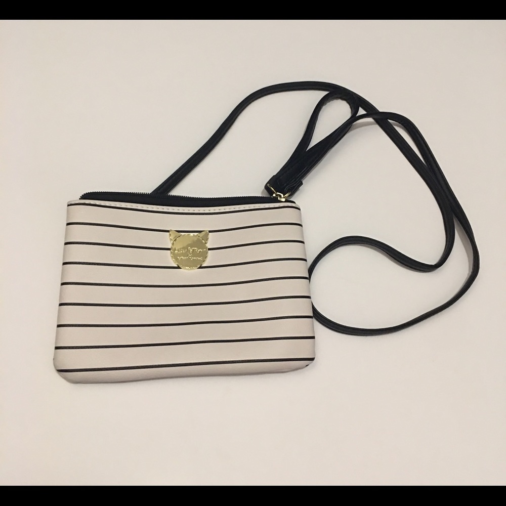 Betsey Johnson Striped Crossbody/Wristlet